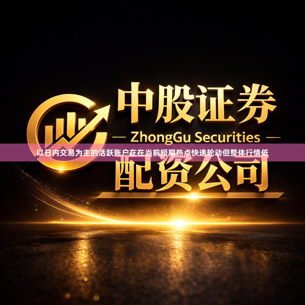 以日内交易为主的活跃账户在在当前短期热点快速轮动但整体行情低